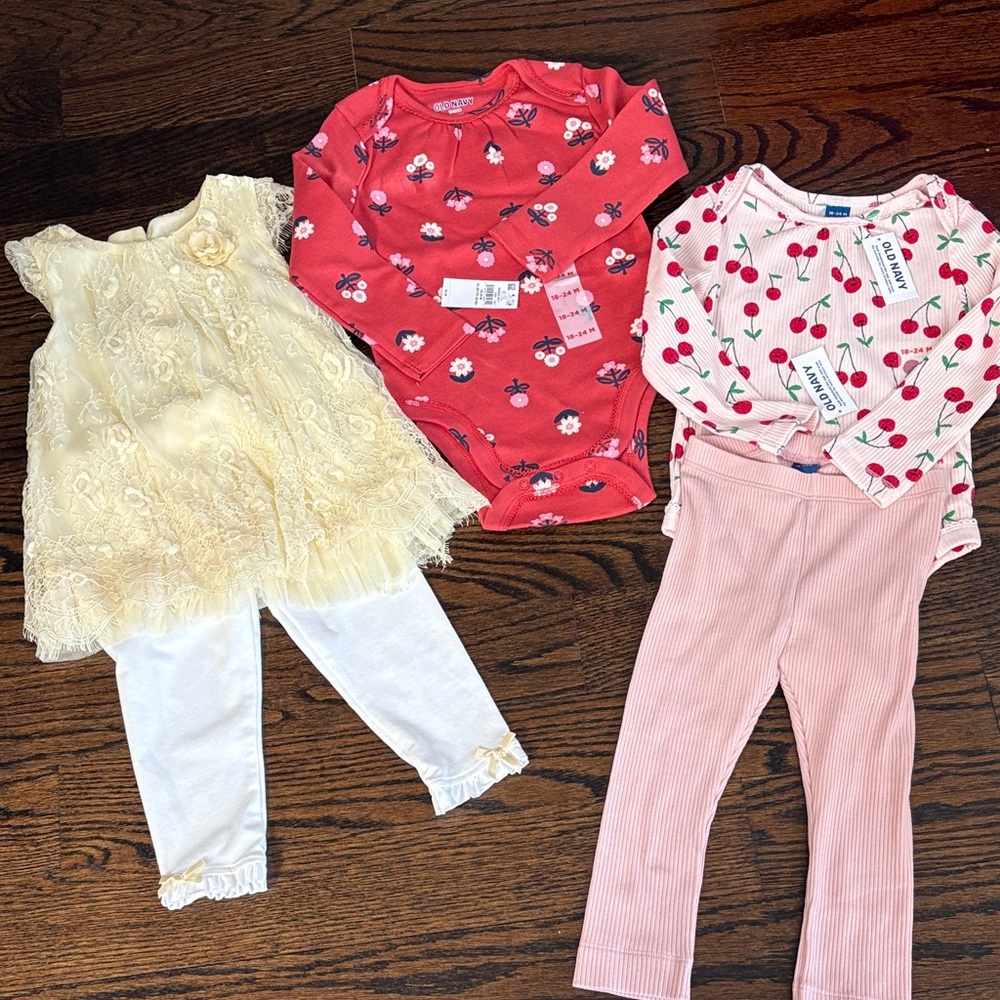 NWT Baby Girl Outfits 18-24M